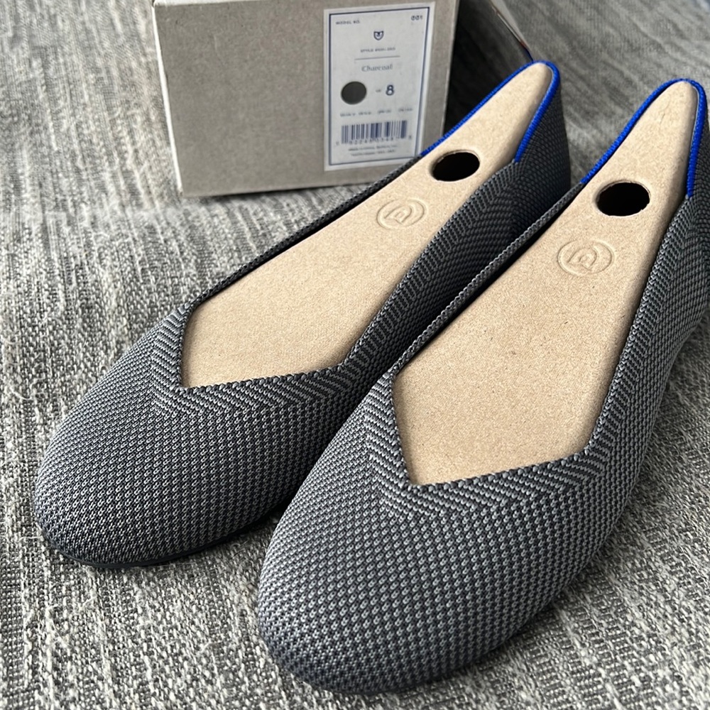 Rothy’s The Flat in Charcoal - NWT